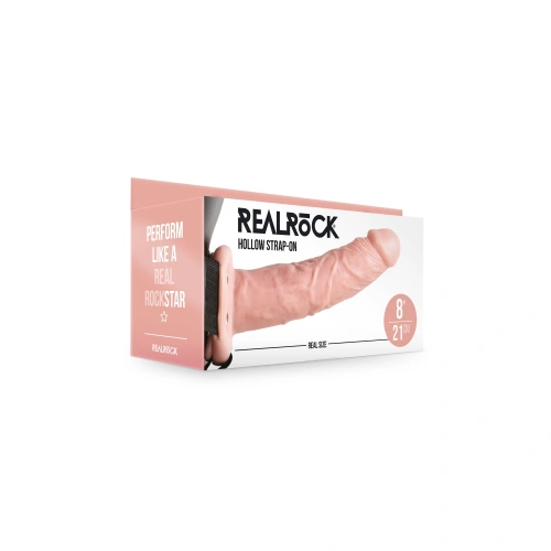 Dilyana - Real Rock 8" Hole Adjustable Strap-On Realistic Dildo [8]