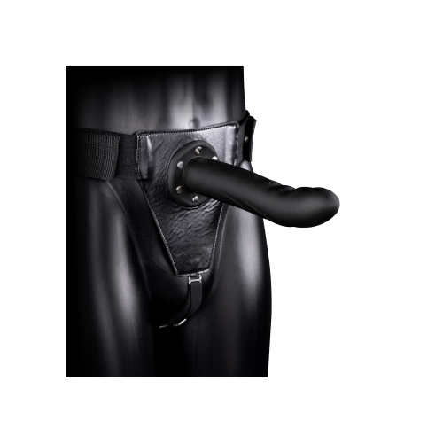 Dilyana - Textured Curved 8" Hole Adjustable Strap-on Dildo Ouch! [1]