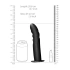 Dilyana - Textured Curved 8" Hole Adjustable Strap-on Dildo Ouch! [6]