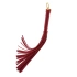 Dilyana- Whip with fringes Taboom burgundy