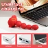 Rechargeable silicone vibrating anal rosary with rotation and remote control Flower red [11]