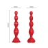 Rechargeable silicone vibrating toy with rose base Rosestick red [10]