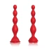 Rechargeable silicone vibrating toy with rose base Rosestick red [2]