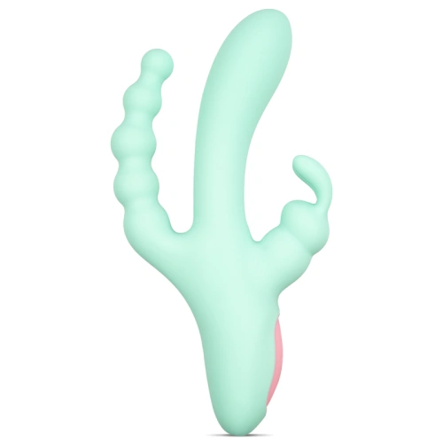 Nina - Rechargeable Silicone Vaginal Rabbit Vibrator Jacky Triple [1]