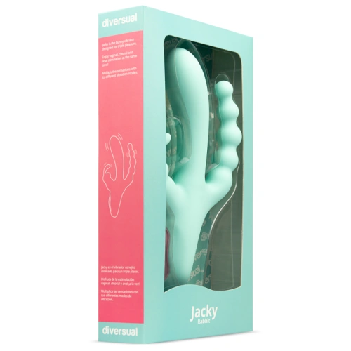Nina - Rechargeable Silicone Vaginal Rabbit Vibrator Jacky Triple [7]