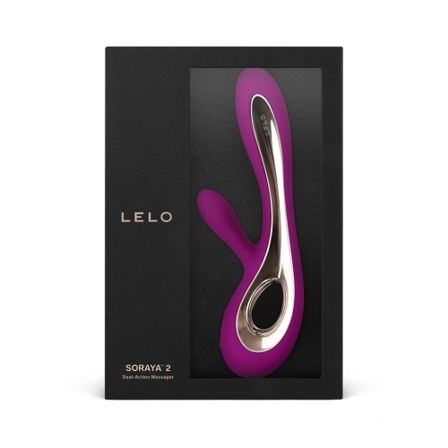 ​Luxury rechargeable G-spot rabbit vibrator made of silicone Lelo Soraya 2 purple [2]