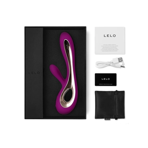 ​Luxury rechargeable G-spot rabbit vibrator made of silicone Lelo Soraya 2 purple [3]