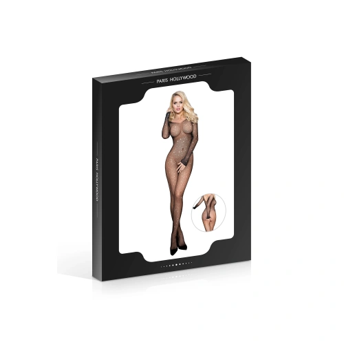Paris Hollywood H3439 Crotchless rhinestone mesh bodysuit [3]
