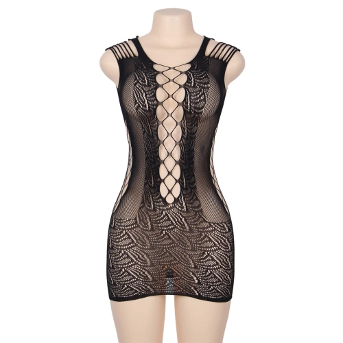Sexy mini dress QL black [4]
