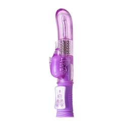 A-Toys multi-functional vibrator with pearls and rotating end