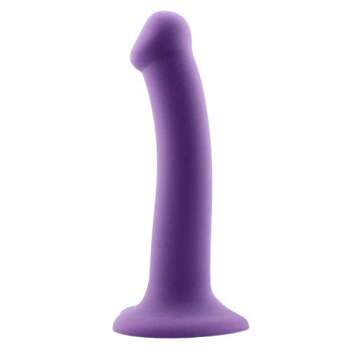 Bouncy M purple vacuum base liquid silicone dildo [1]