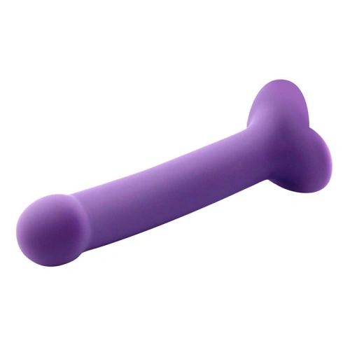 Bouncy M purple vacuum base liquid silicone dildo [3]