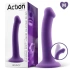 Bouncy M purple vacuum base liquid silicone dildo [4]