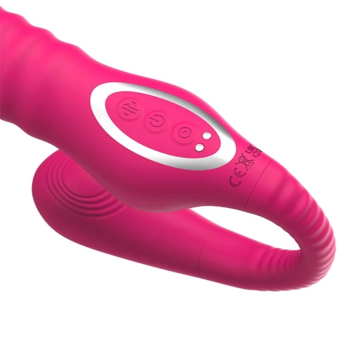 Strapless dildo with back and forth movement Triple Action No. 23 [5]