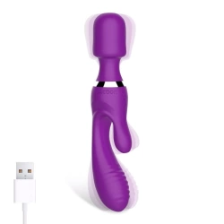 2 in 1 Rabbit vibrator and Wand massager - 3 Action motors