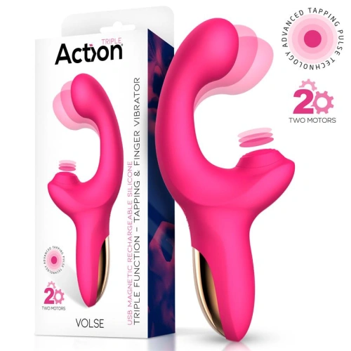 Dilyana- Rechargeable silicone vibrator with come-tuck movement and Volse clitoral stimulator [10]