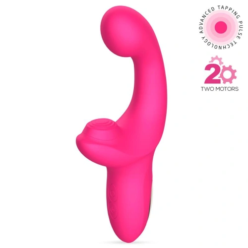 Dilyana- Rechargeable silicone vibrator with come-tuck movement and Volse clitoral stimulator [2]