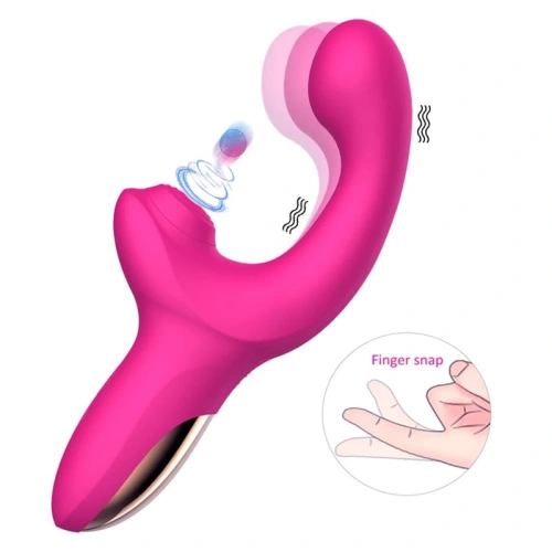 Dilyana- Rechargeable silicone vibrator with come-tuck movement and Volse clitoral stimulator [6]