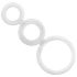 Addicted Toys triple penis rings transparent Addicted Toys triple penis rings transparent