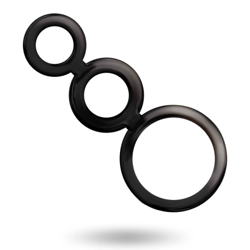 Addicted Toys triple penis rings black [1]