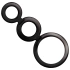 Addicted Toys triple penis rings black