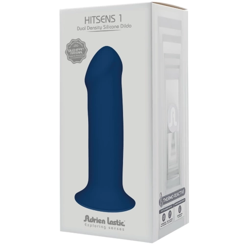 Double layer silicone dildo Hitsens 1 Blue [6]