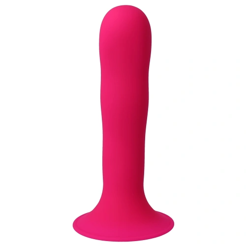 Double layer silicone dildo Hitsens 4 Pink [2]