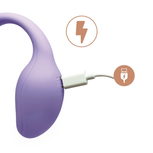 Pieces 5+1 Sample - Nina - Rechargeable Silicone Vibro Egg with App Adrien Lastic Smart Dream 3.0 Purple [3]
