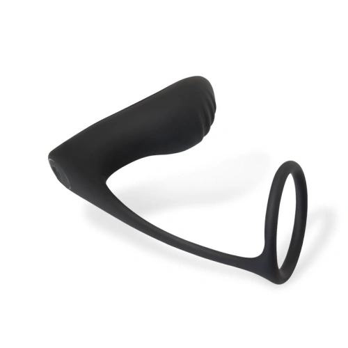 Dilyana- Rechargeable Vibrating Silicone Anal Stimulator with Ammolite Penis Ring [1]