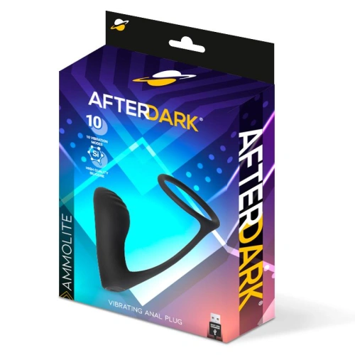 Dilyana- Rechargeable Vibrating Silicone Anal Stimulator with Ammolite Penis Ring [3]