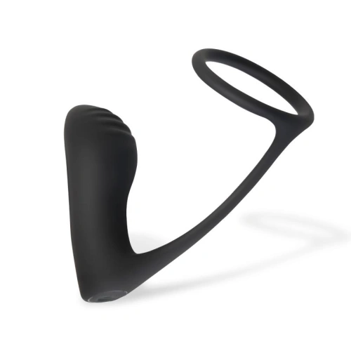 Dilyana- Rechargeable Vibrating Silicone Anal Stimulator with Ammolite Penis Ring