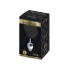 Metal anal plug with a fluffy black tail Anal Pleasure Fluffy Plug L [1]