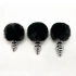 Metal butt plug with fluffy black tail Anal Pleasure Fluffy Twist Plug M [2]