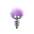 Color* Dilyana- Metal anal dilator with fluffy pink tail Anal Pleasure Fluffy Twist Plug M