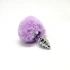 Metal Butt Plug with fluffy pink tail Anal Pleasure Fluffy Twist Plug S [1]