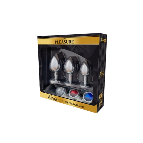 Dilyana- Set of 3 metal anal dilators with Anal Pleasure crystals [4]