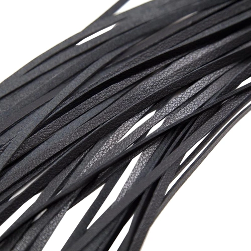 Nina - Whip made of eco leather Fantasy black [3]