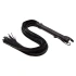 Nina - Whip made of eco leather Fantasy black