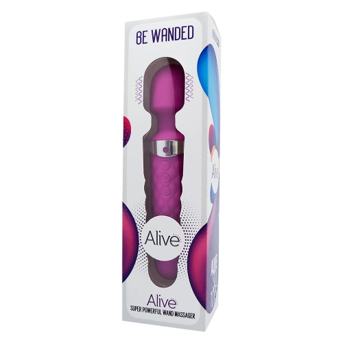 Powerful rechargeable silicone massager Be Wanded purple [1]