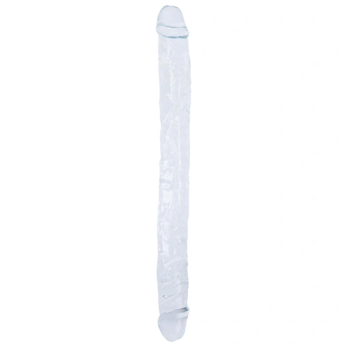 Double flexible jelly dildo Supreme transparent 40 cm. [1]