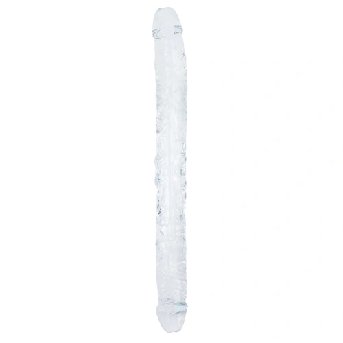 Double flexible jelly dildo Supreme transparent 40 cm. [2]