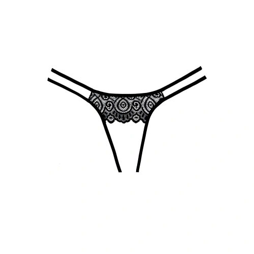 Magdalena-Erotic thong with open bottom Adore Lovestruck A 1081 black size S/L [2]
