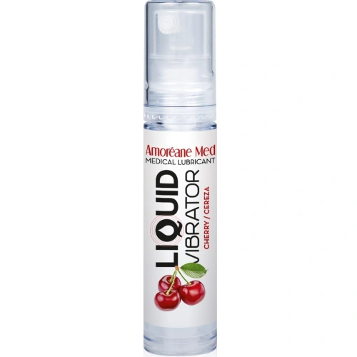 Stimulating liquid "vibrator" Amoreane Med cherry 10ml.