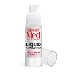 Liquid "vibrator" Amoreane Med Strawberry 30ml.