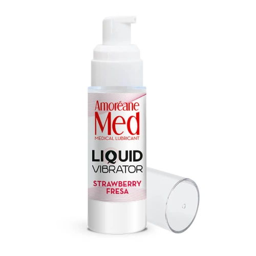 Liquid "vibrator" Amoreane Med Strawberry 30ml.