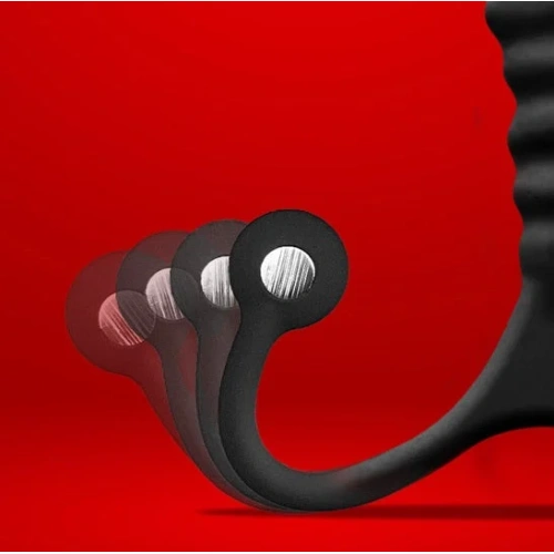 Aneros Psy Silicone Embossed Prostate Stimulator Black [5]