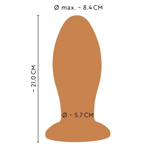 Large silicone anal dilator Anos Giant Soft Butt Plug [6]