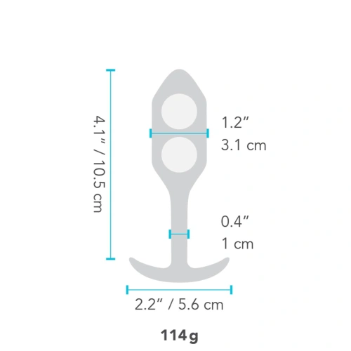 B-Vibe Snug Plug 2 weighted silicone butt plug [6]