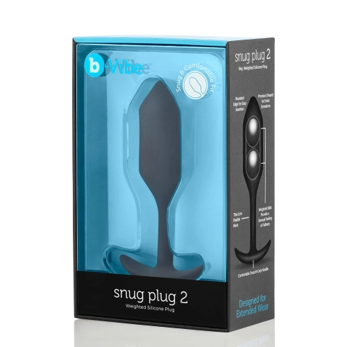 B-Vibe Snug Plug 2 weighted silicone butt plug [7]