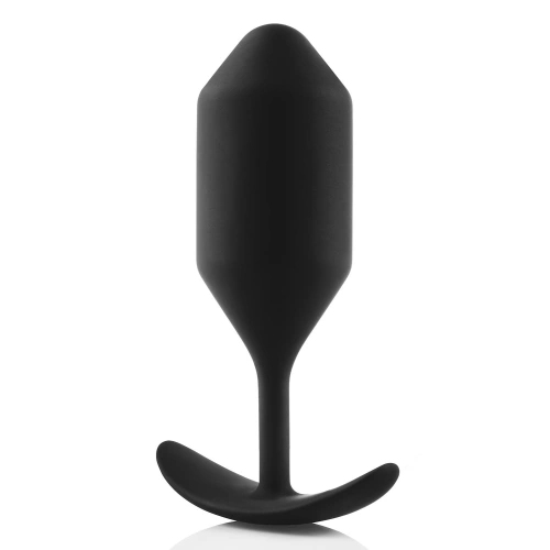 Snug Plug 4 Large Silicone Butt Plug with Extra Weights Black [1]